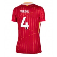 Maglia Calcio Liverpool Virgil van Dijk #4 Prima Divisa Donna 2024-25 Manica Corta